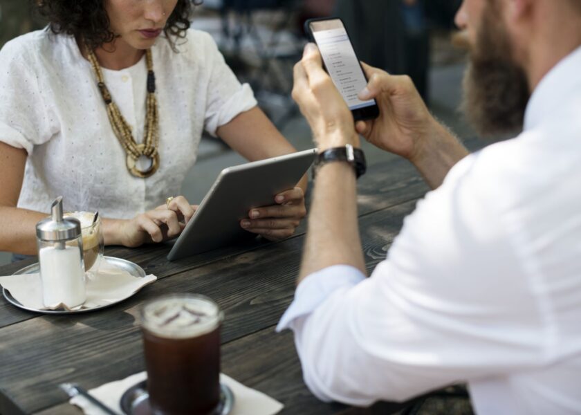 People hangout together at coffee shop
